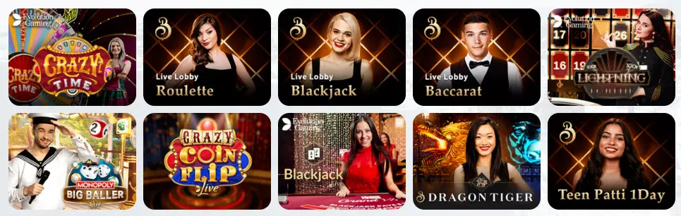 Jeux de casino en direct MILLIONZ CASINO