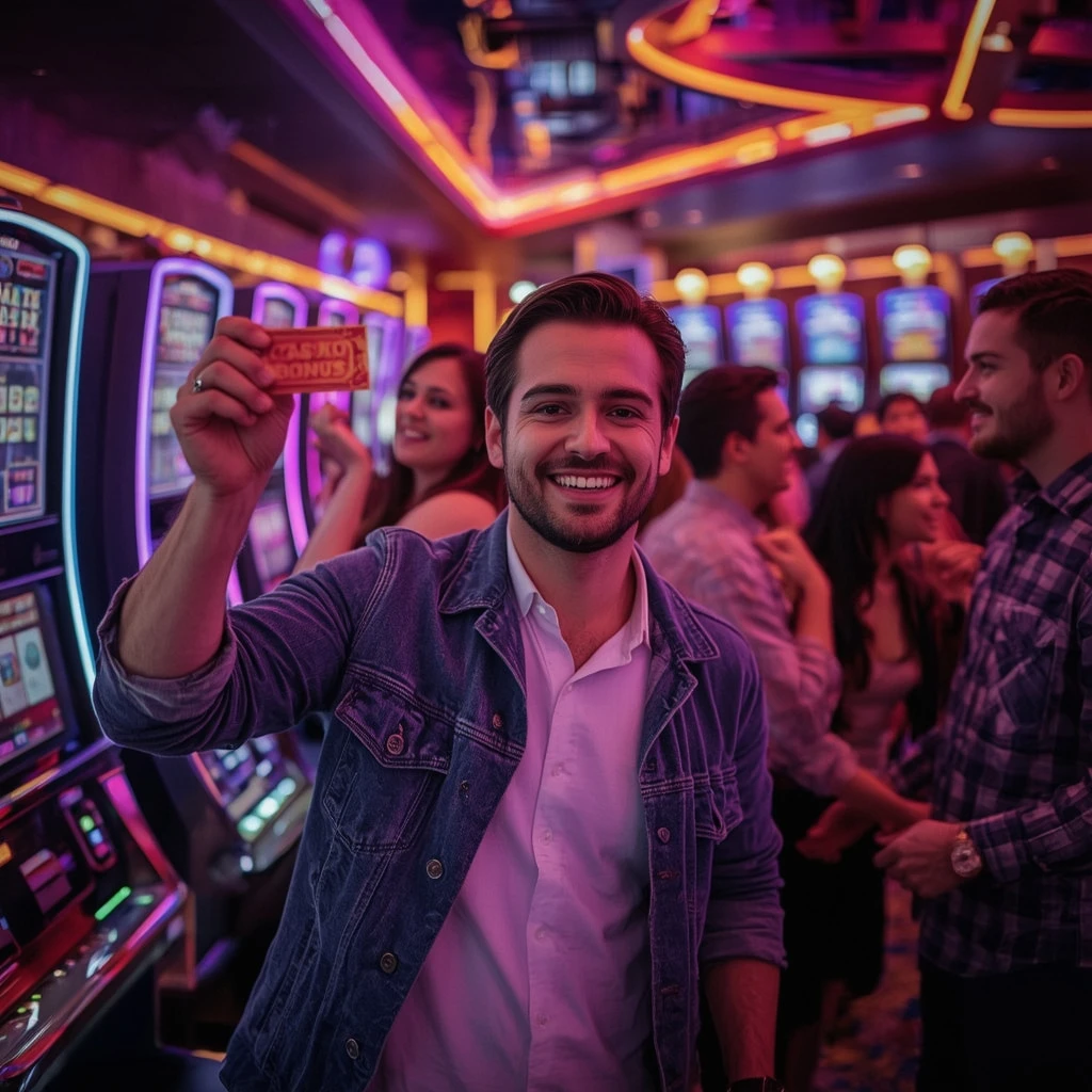 une personne avec un bonus de casino MILLIONZ CASINO