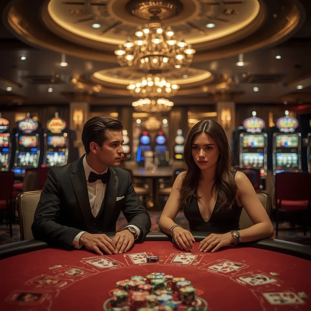 Deux joueurs de poker dans un MILLIONZ CASINO